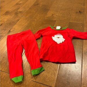 Three sisters Santa outfit size 18 months Christmas long sleeve red girls